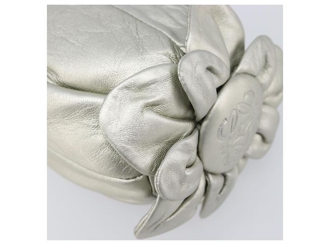 Céline CELINE Pouch Leather Silver Gold - vista 13
