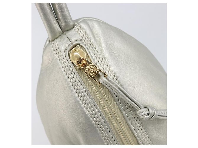 Céline CELINE Pouch Leather Silver Gold - vista 14