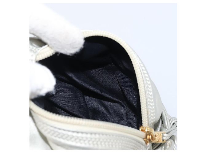 Céline CELINE Pouch Leather Silver Gold - vista 18