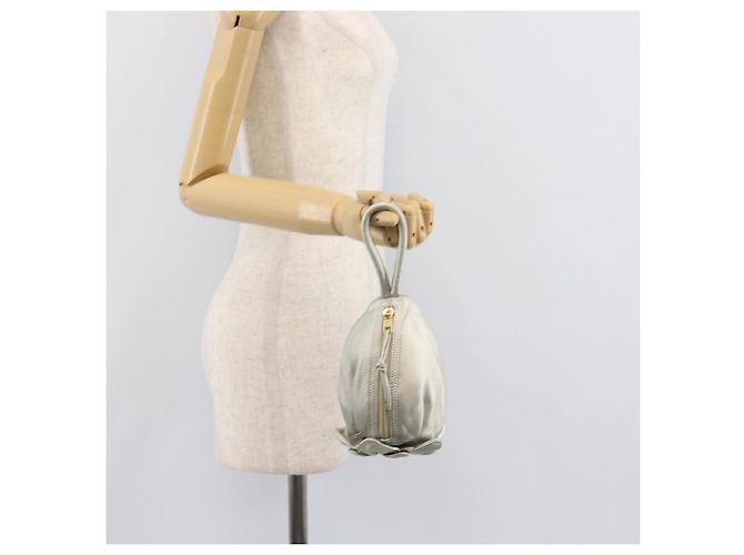 Céline CELINE Pouch Leather Silver Gold - vista 20