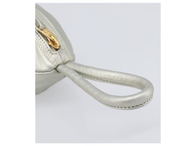 Céline CELINE Pouch Leather Silver Gold - vista 7