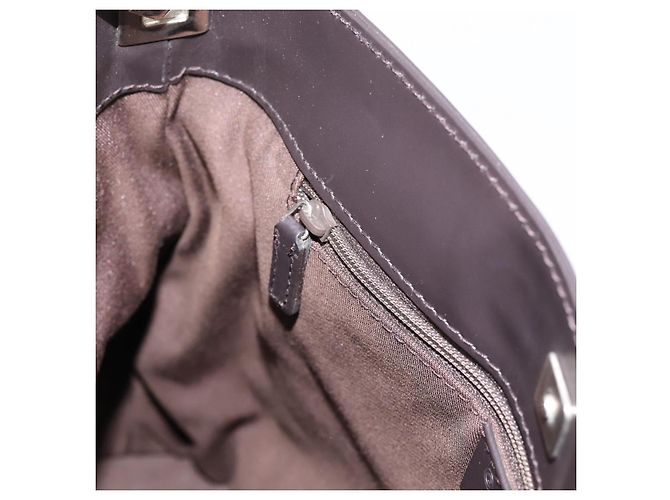 GUCCI GG Canvas Shoulder Bag outlet Dark Brown Silver 143745 - vista 18