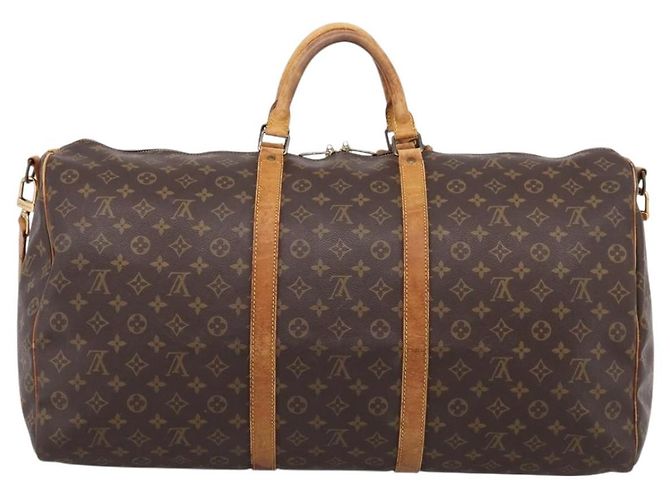 LOUIS VUITTON Monogram Keepall Bandouliere 60 Boston Bag M41412 LV - vista 2