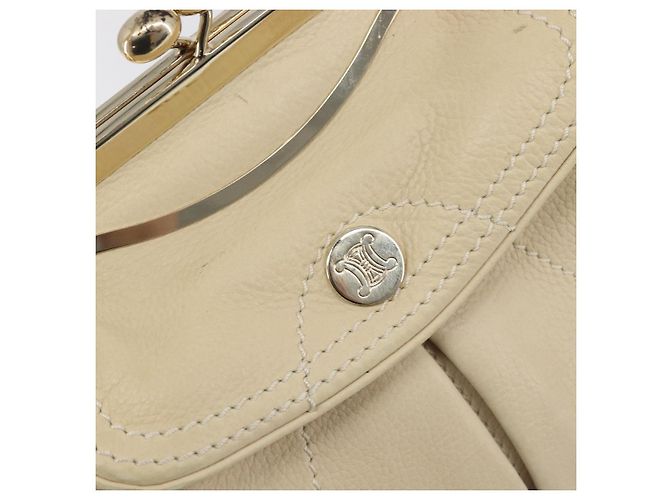 Céline CELINE Hand Bag Leather Beige Gold - vista 18