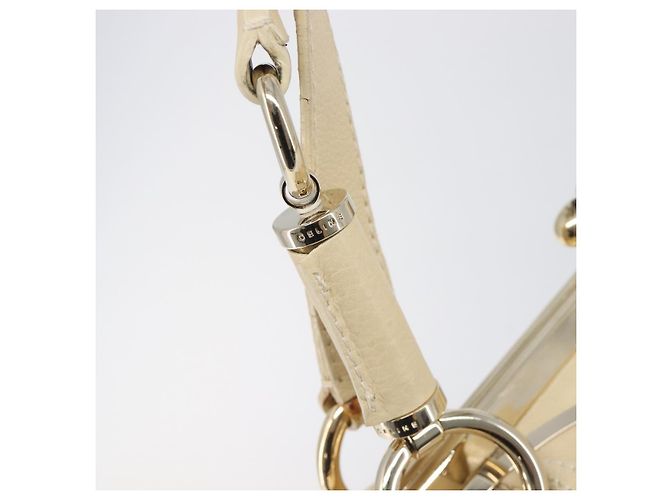 Céline CELINE Hand Bag Leather Beige Gold - vista 21