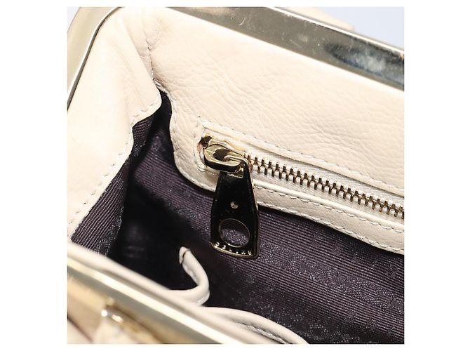 Céline CELINE Hand Bag Leather Beige Gold - vista 28