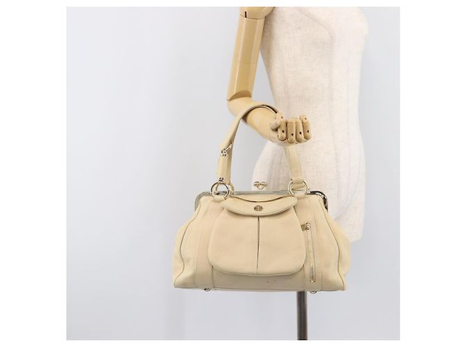 Céline CELINE Hand Bag Leather Beige Gold - vista 32