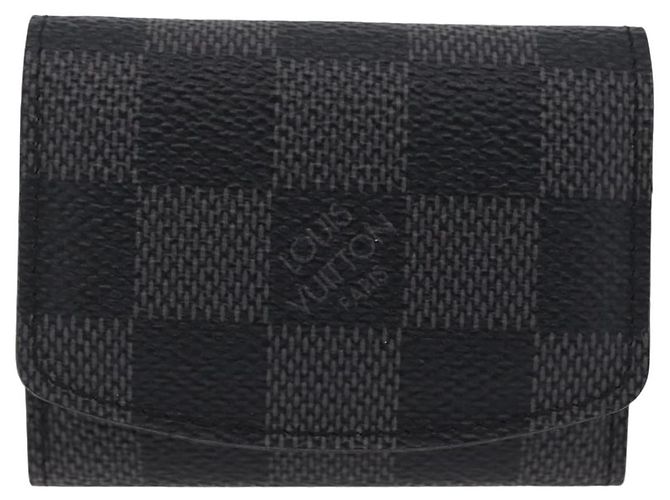 LOUIS VUITTON Damier Graphite Abotoaduras LV - vista 13