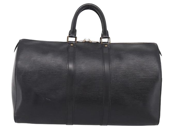LOUIS VUITTON Epi Keepall 45 Boston Bag Noir M42972 LV - vista 13