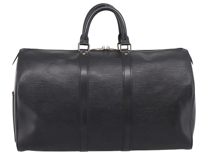 LOUIS VUITTON Epi Keepall 45 Boston Bag Noir M42972 LV - vista 2