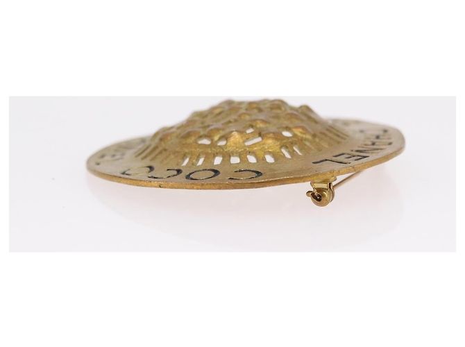 CHANEL Brooch metal Gold Tone CC - vista 4