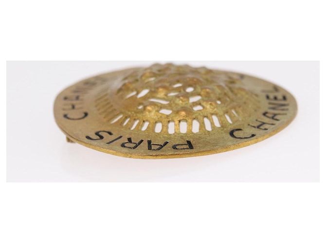 CHANEL Brooch metal Gold Tone CC - vista 5