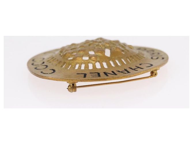 CHANEL Brooch metal Gold Tone CC - vista 6