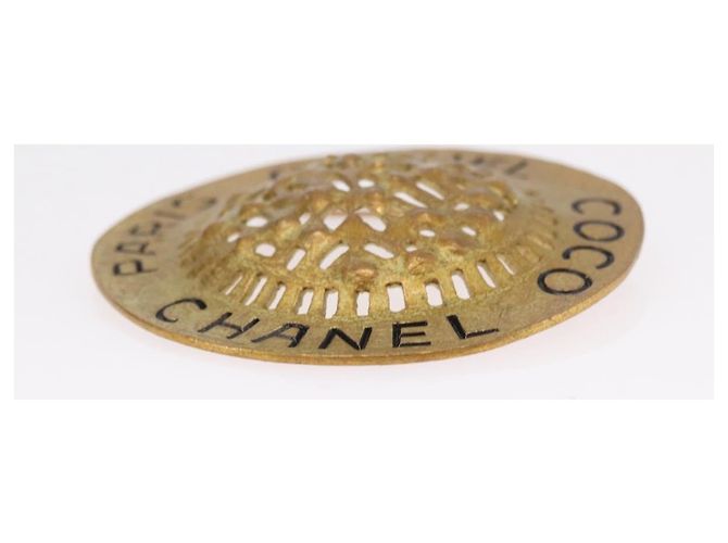 CHANEL Brooch metal Gold Tone CC - vista 7