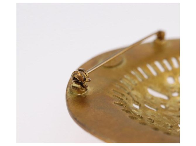 CHANEL Brooch metal Gold Tone CC - vista 8