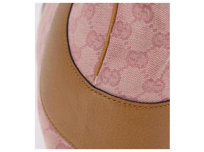 GUCCI GG Canvas Hand Bag Pink Silver 113011 - vista 5