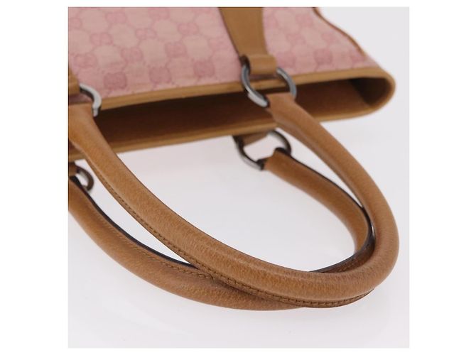 GUCCI GG Canvas Hand Bag Pink Silver 113011 - vista 8