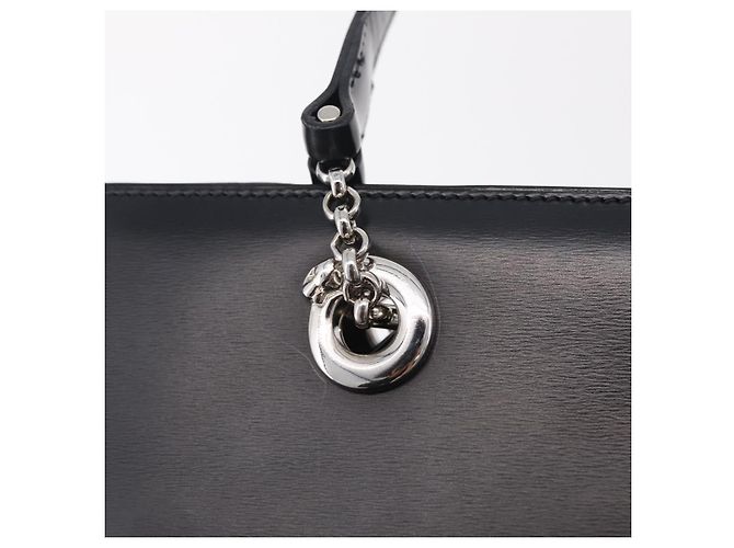 Panthère Cartier PANTHERE Shoulder Bag Leather Black Silver - vista 15