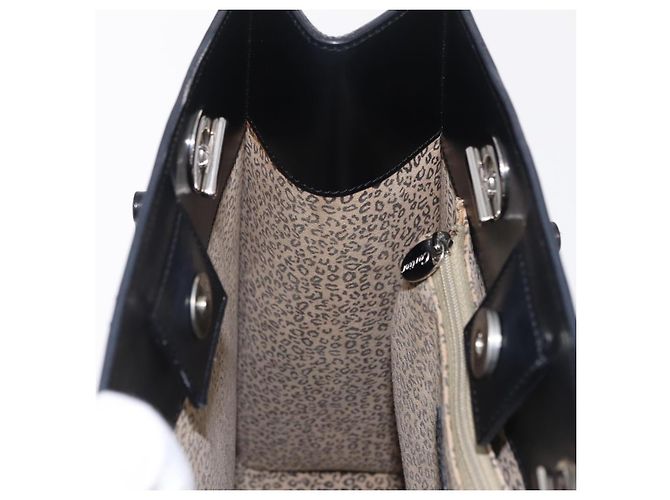Panthère Cartier PANTHERE Shoulder Bag Leather Black Silver - vista 19