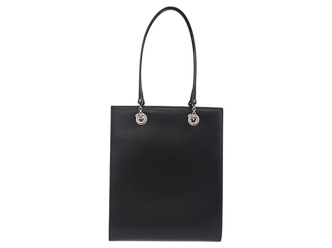 Panthère Cartier PANTHERE Shoulder Bag Leather Black Silver - vista 2