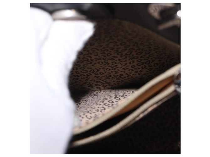 Panthère Cartier PANTHERE Shoulder Bag Leather Black Silver - vista 22