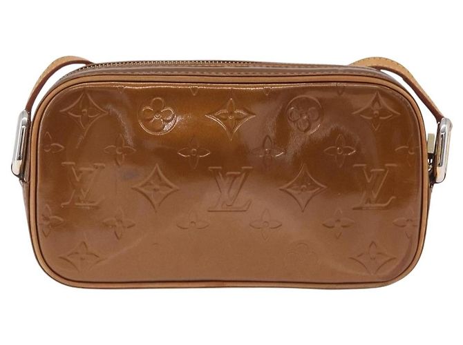 LOUIS VUITTON Monogram Vernis Christy MM Shoulder Bag Bronze M91109 - vista 2