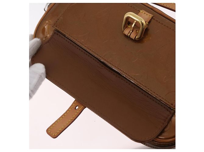 LOUIS VUITTON Monogram Vernis Christy MM Shoulder Bag Bronze M91109 - vista 28