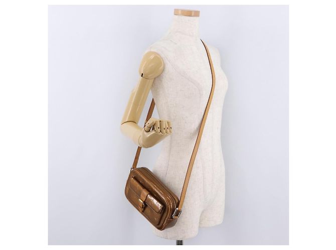 LOUIS VUITTON Monogram Vernis Christy MM Shoulder Bag Bronze M91109 - vista 30