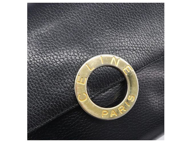 Céline CELINE Shoulder Bag Leather Black Gold Tone - vista 16