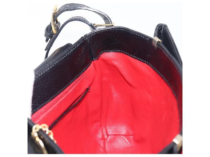 Céline CELINE Shoulder Bag Leather Black Gold Tone - vista 20