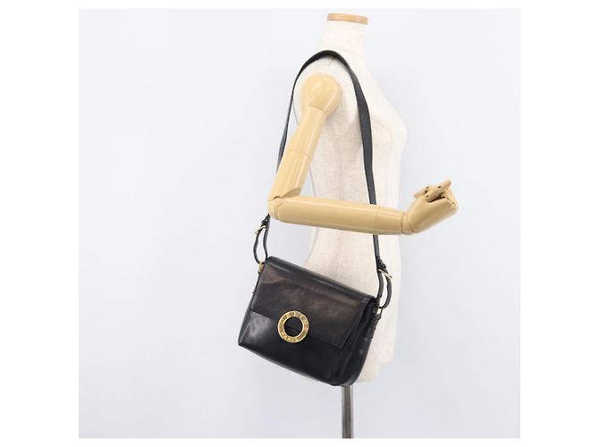 Céline CELINE Shoulder Bag Leather Black Gold Tone - vista 27