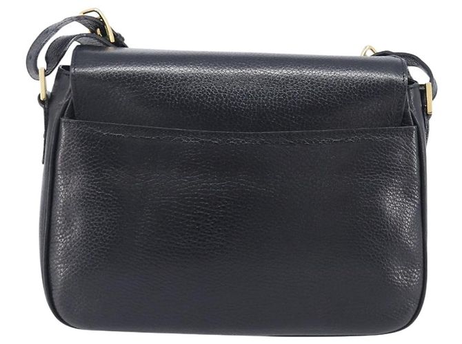 Céline CELINE Shoulder Bag Leather Black Gold Tone - vista 3