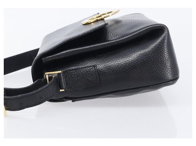 Céline CELINE Shoulder Bag Leather Black Gold Tone - vista 5