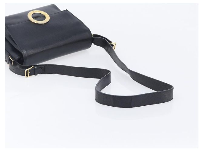 Céline CELINE Shoulder Bag Leather Black Gold Tone - vista 7