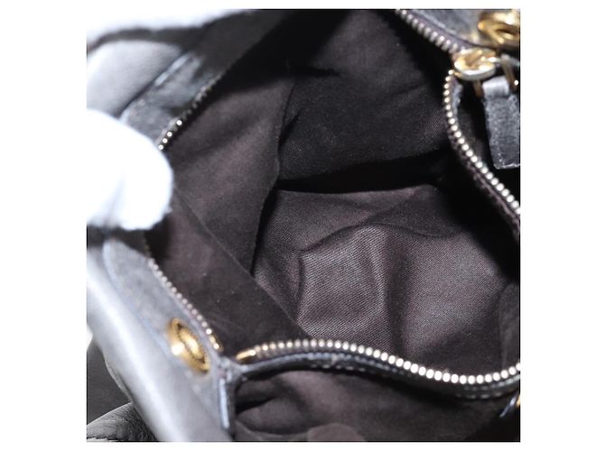 Miu Miu Hand Bag Leather 2way Gray Gold - vista 28