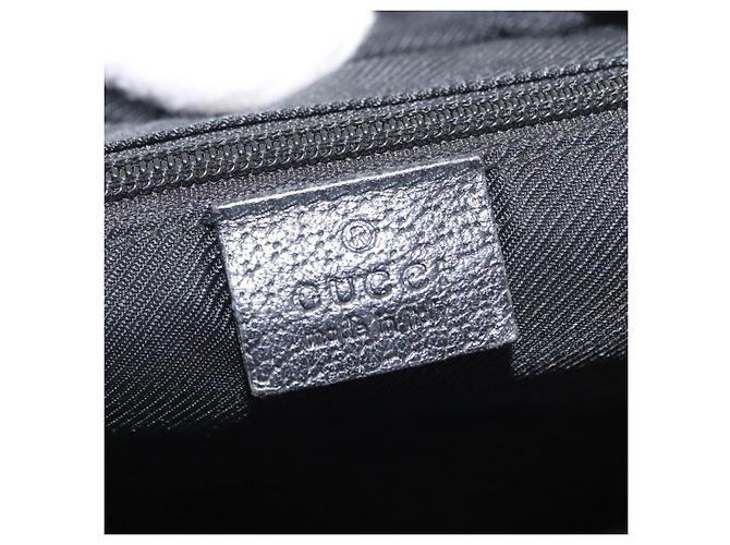 GUCCI GG Canvas Web Sherry Line Hand Bag Nylon Black 131228 - vista 17