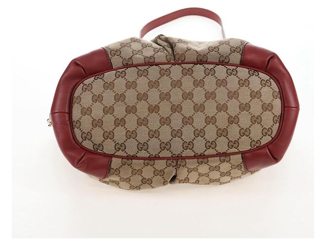 GUCCI GG Canvas Hand Bag 2way Beige Gold 247902 - vista 13
