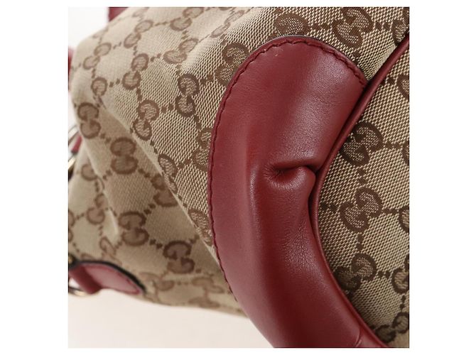 GUCCI GG Canvas Hand Bag 2way Beige Gold 247902 - vista 14