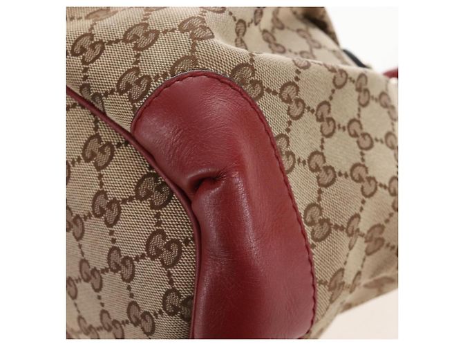GUCCI GG Canvas Hand Bag 2way Beige Gold 247902 - vista 15