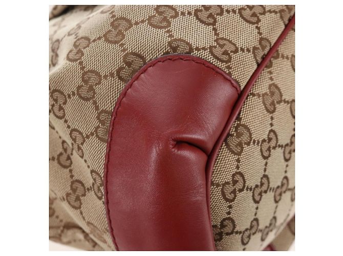GUCCI GG Canvas Hand Bag 2way Beige Gold 247902 - vista 16