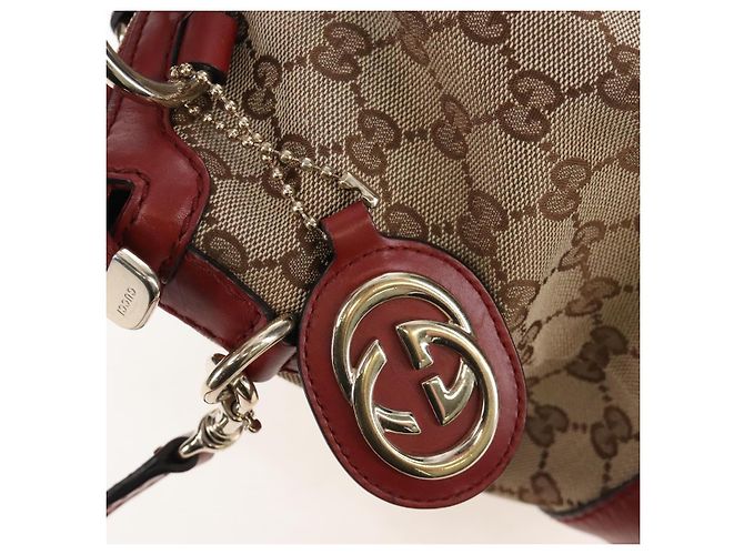 GUCCI GG Canvas Hand Bag 2way Beige Gold 247902 - vista 18