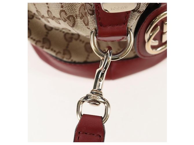 GUCCI GG Canvas Hand Bag 2way Beige Gold 247902 - vista 19