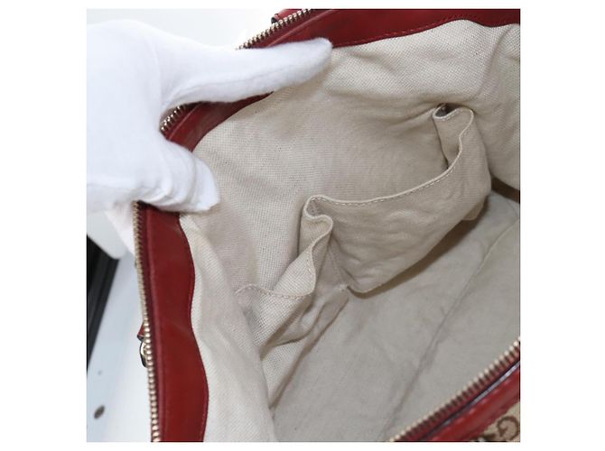 GUCCI GG Canvas Hand Bag 2way Beige Gold 247902 - vista 26