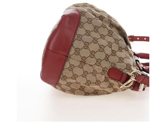 GUCCI GG Canvas Hand Bag 2way Beige Gold 247902 - vista 5