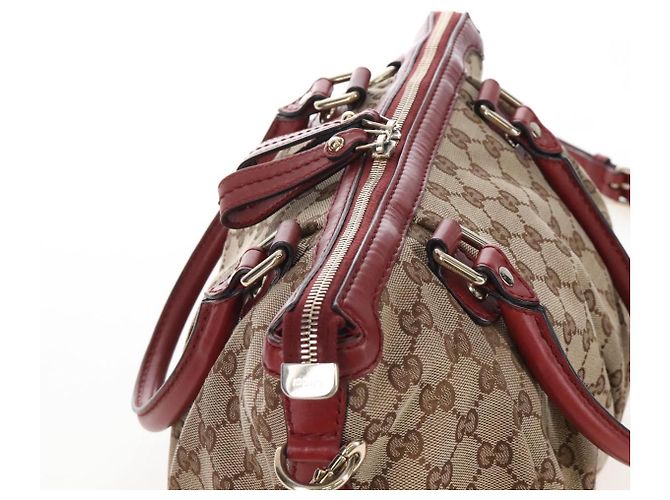 GUCCI GG Canvas Hand Bag 2way Beige Gold 247902 - vista 7