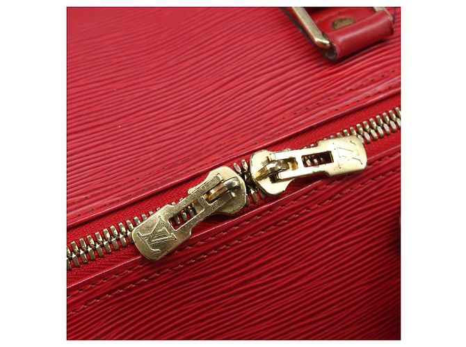 LOUIS VUITTON Epi Keepall 50 Boston Bag Red M42967 LV - vista 10