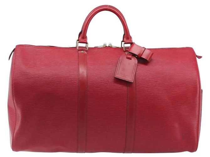 LOUIS VUITTON Epi Keepall 50 Boston Bag Red M42967 LV - vista 13