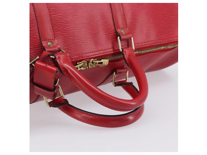 LOUIS VUITTON Epi Keepall 50 Boston Bag Red M42967 LV - vista 7