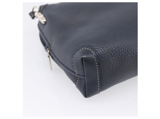 GUCCI Shoulder Bag Leather Navy Silver 007 37 4916 - vista 12