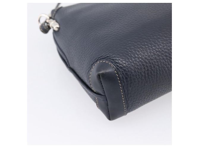 GUCCI Shoulder Bag Leather Navy Silver 007 37 4916 - vista 14